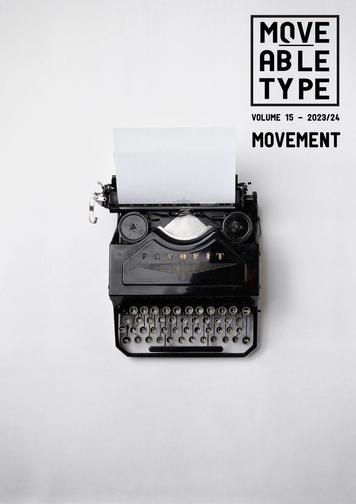 Moveable Type XV 2023-24 "MOVEMENT" Full Issue