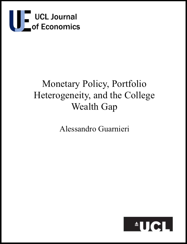Monetary Policy, Portfolio Heterogeneity, and the College Wealth Gap