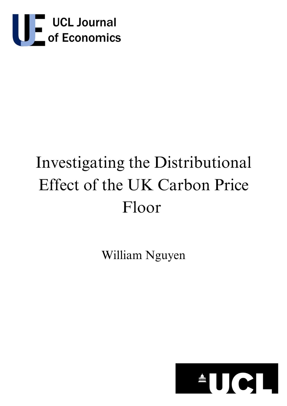 Investigating the Distributional Effect of the UK Carbon Price Floor